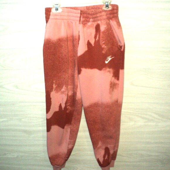 Nike Track Sweatsuit Track Set Boys Hoodie Size XL, Pants Size L Camo Peach Rust - Picture 5 of 8